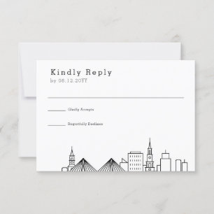 Charleston Wedding   Stylised Skyline RSVP