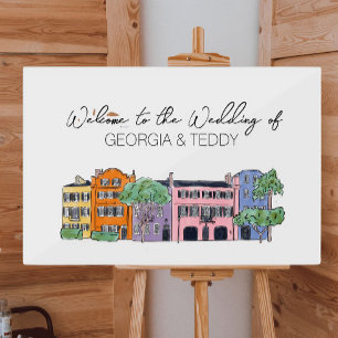 Charleston Wedding Welcome Sign 