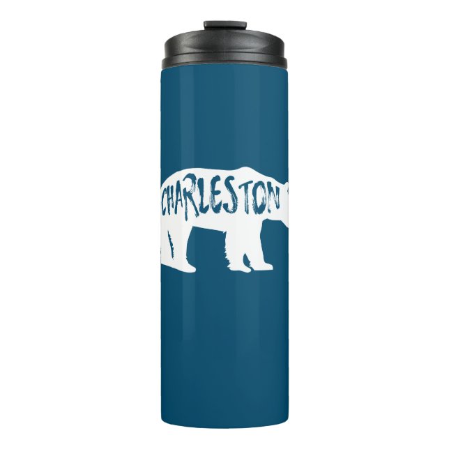 Charleston West Virginia Bear Thermal Tumbler (Front)