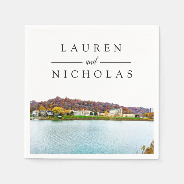 Charleston West Virginia Napkin (Front)