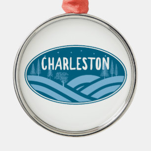 Charleston West Virginia Outdoors Metal Tree Decoration