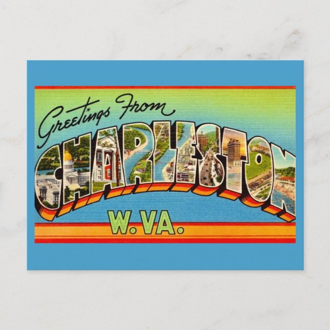 Charleston West Virginia Postcard (Front)