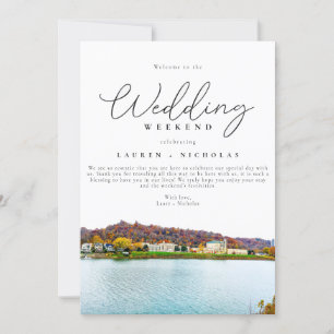 Charleston West Virginia Wedding Welcome Itinerary Invitation