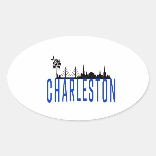 CHARLESTON WONDERFUL OVAL STICKER (Front)