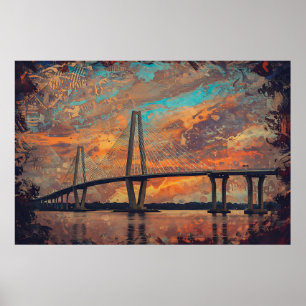 Charleston's Majestic Span Poster