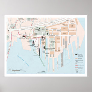 Charlestown Navy Yard Map (2003) MA national park Poster