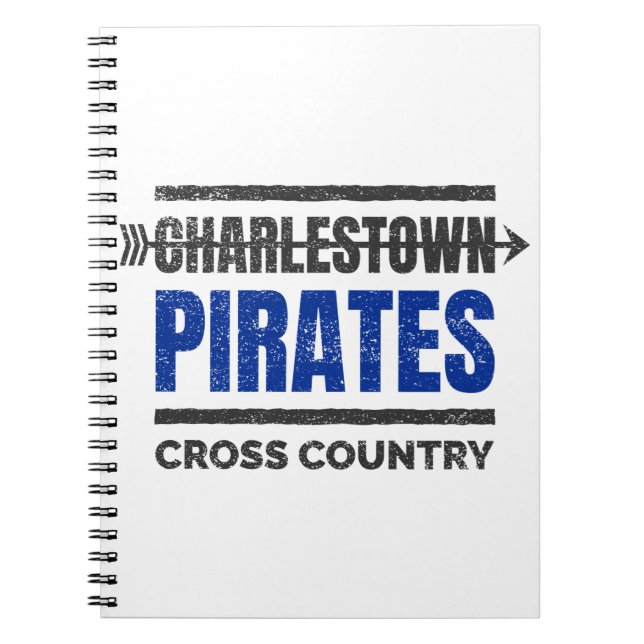 Charlestown Pirates Cross Country Mug Notebook (Front)
