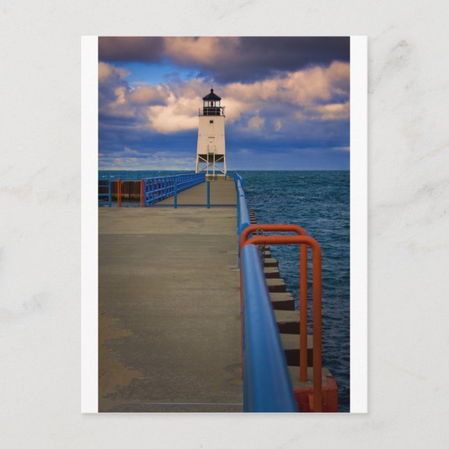 Charlevoix Light 0818 Postcard (Front)