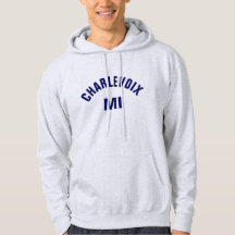 Charlevoix Michigan Printed Hoodie