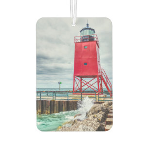 Charlevoix South Pierhead Lighthouse Car Air Freshener