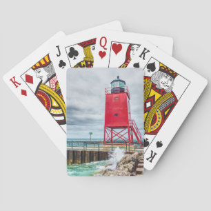 Charlevoix South Pierhead Lighthouse Playing Cards