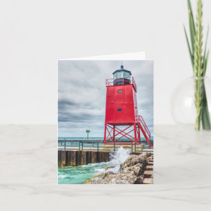 Charlevoix South Pierhead Lightouse Card