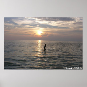 Charli on th Beach Poster