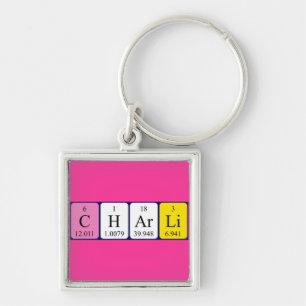 Charli periodic table name keyring
