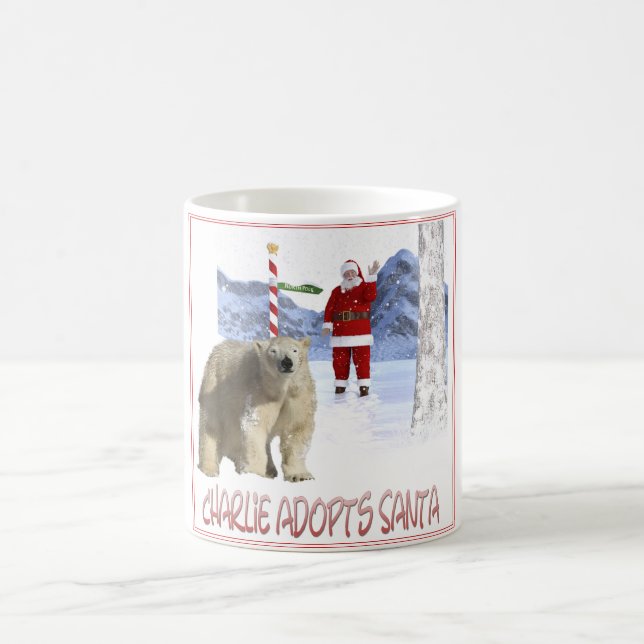 Charlie Adopts Santa Cover Art  Coffee Mug (Center)