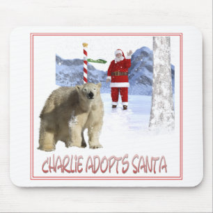 Charlie Adopts Santa Cover Art Mouse Mat