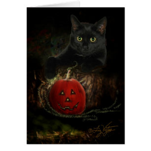 Charlie and His Magical Pumpkin Blank Card