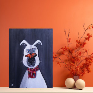 Charlie and the Monarch Painting by Alfred Fox Canvas Print