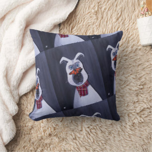 Charlie and the Monarch Painting by Alfred Fox Cushion