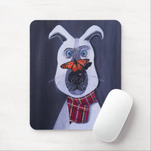 Charlie and the Monarch Painting by Alfred Fox Mouse Mat