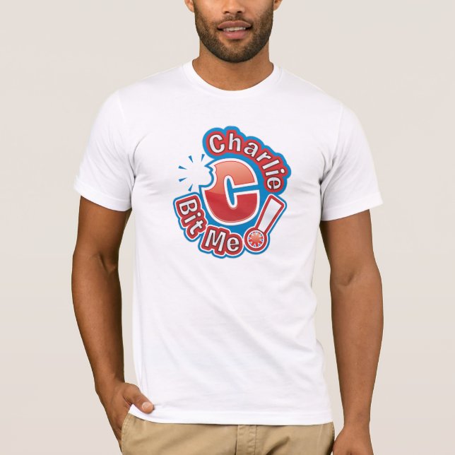 Charlie Bit Me T-Shirt Logo Round (Front)