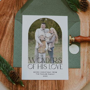 CHARLIE Black Photo Christian Religious Christmas Holiday Card