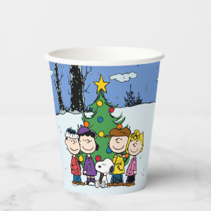 Charlie Brown and Friends Christmas Paper Cups