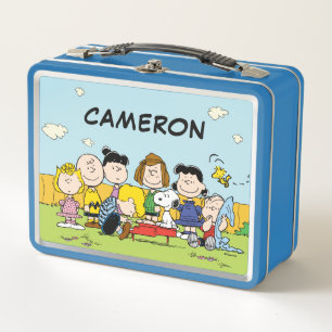 Charlie Brown and Gang Add Your Name Metal Lunch Box