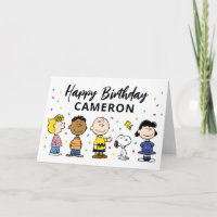 Charlie Brown and Gang Confetti Birthday