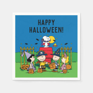 Charlie Brown and Gang Halloween Party Napkin