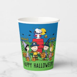 Charlie Brown and Gang Halloween Party Paper Cups
