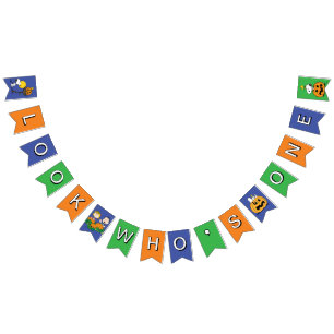 Charlie Brown and Gang Pumpkin First Birthday Bunting