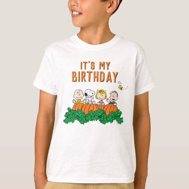 Charlie Brown and Gang Pumpkin T-Shirt (Front)