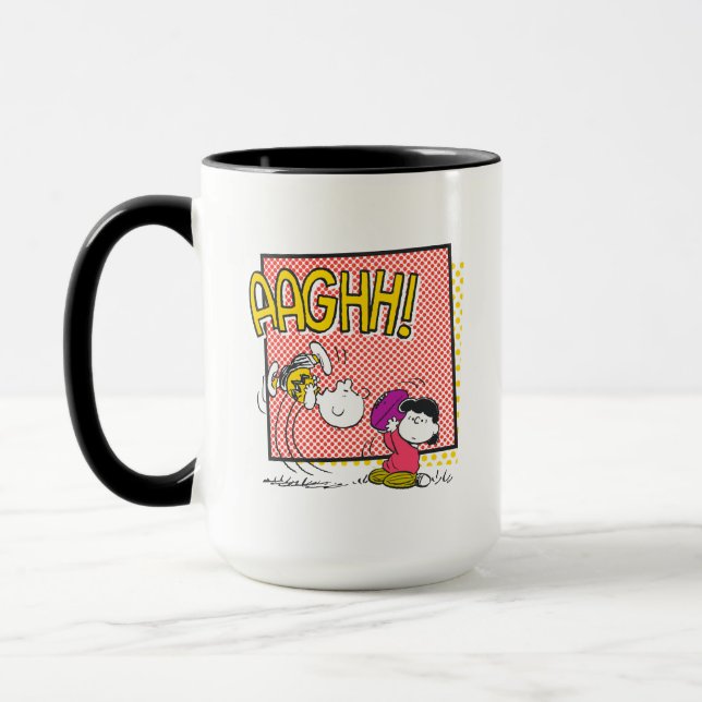 Charlie Brown and Lucy Football Comic Graphic Mug (Left)