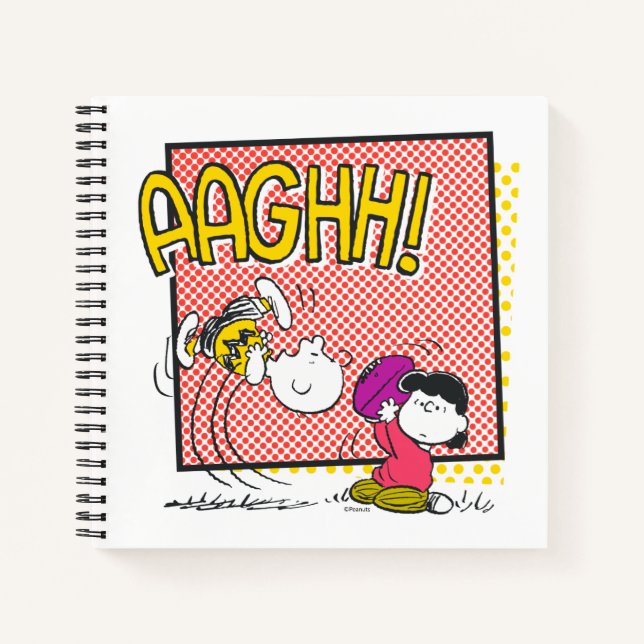 Charlie Brown and Lucy Football Comic Graphic Notebook (Front)