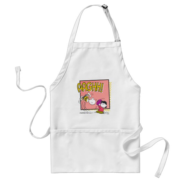 Charlie Brown and Lucy Football Comic Graphic Standard Apron (Front)