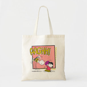 Charlie Brown and Lucy Football Comic Graphic Tote Bag