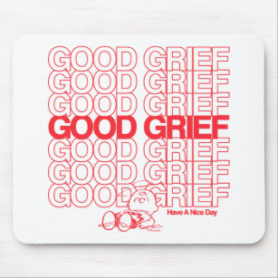 Charlie Brown - Good Grief Thank You Bag Graphic Mouse Mat