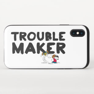 Charlie Brown & Lucy - Trouble Maker iPhone X Slider Case