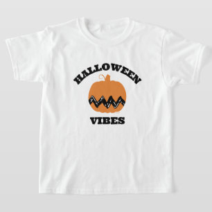 Charlie Brown Orange Pumpkin   Halloween Vibes T-Shirt