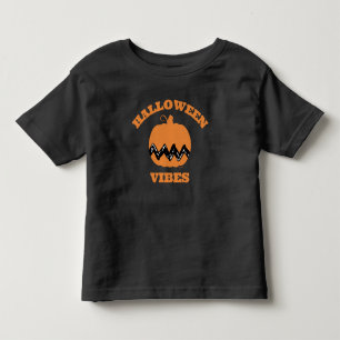 Charlie Brown Orange Pumpkin Halloween Vibes Toddler T-Shirt