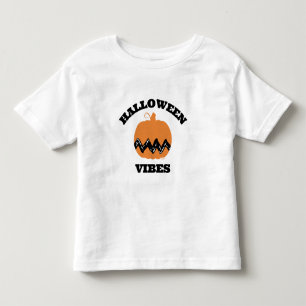 Charlie Brown Orange Pumpkin Halloween Vibes Toddler T-Shirt