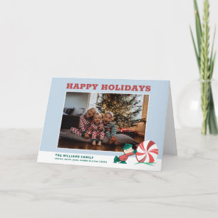 Charlie Brown   Rolling Into the Holiday Season Card