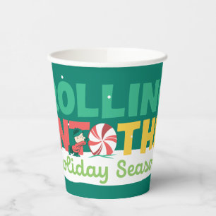 Charlie Brown   Rolling Into the Holiday Season Paper Cups
