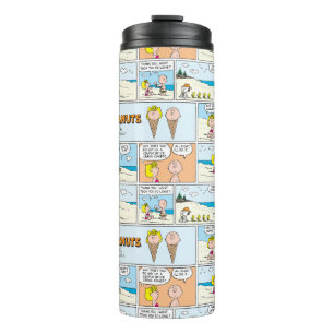 Charlie Brown & Sally Ice Cream At The Beach Thermal Tumbler