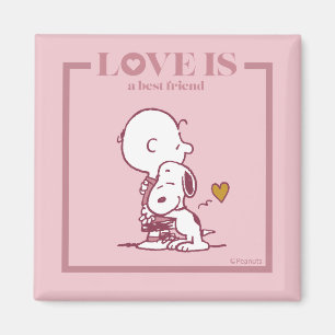 Charlie Brown & Snoopy - Love is a Best Friend Magnet