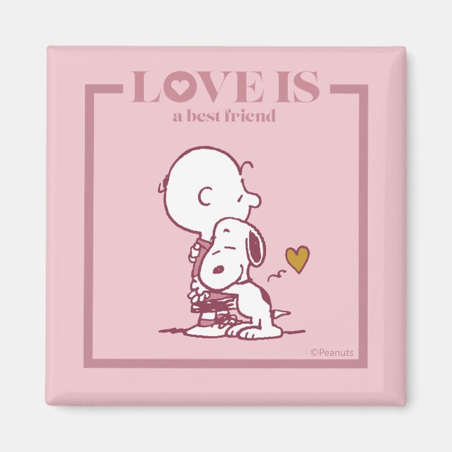 Charlie Brown & Snoopy - Love is a Best Friend Magnet (Front)
