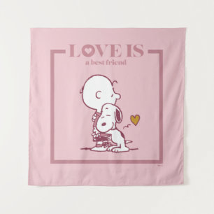 Charlie Brown & Snoopy - Love is a Best Friend Tapestry