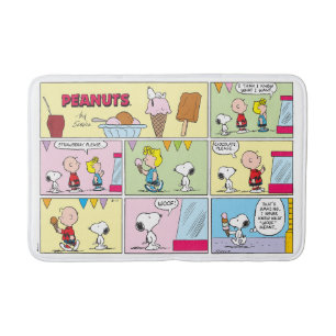Charlie Brown, Snoopy & Sally   Ice Cream Bath Mat
