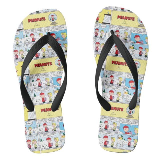 Charlie Brown | Snow Globe Flip Flops (Footbed)